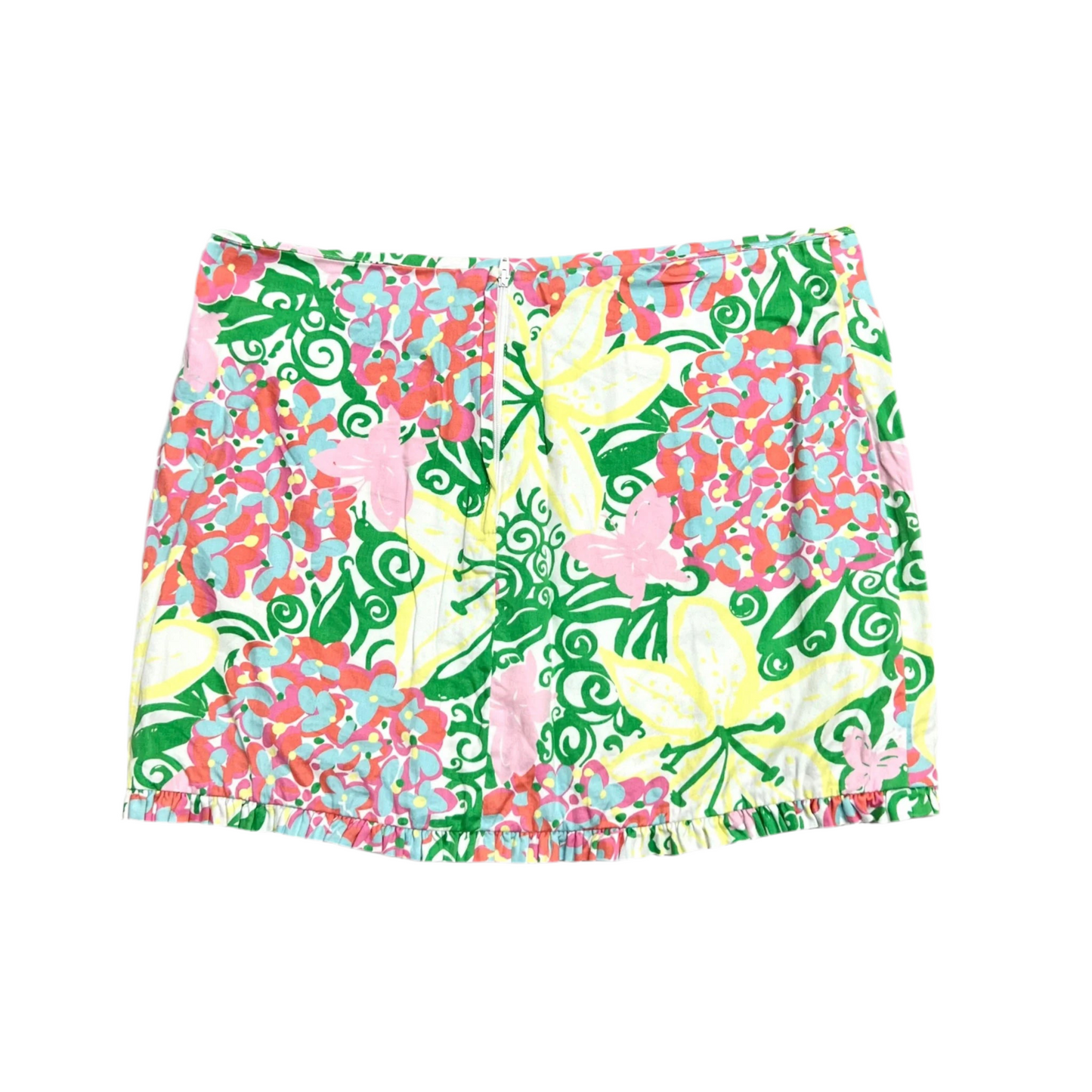 Skirt Designer By Lilly Pulitzer In Green & Pink, Size: 6