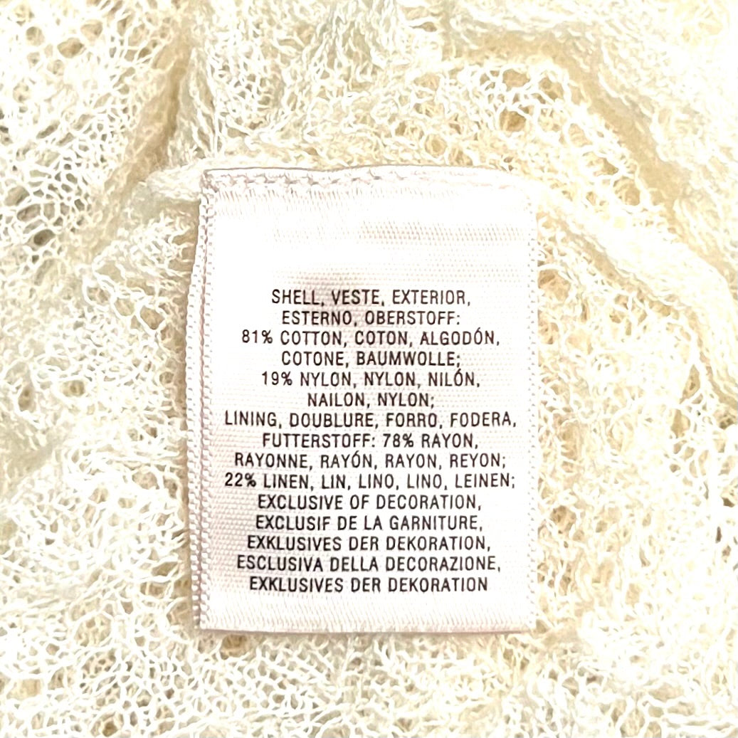 Top Short Sleeve By Knitted And Knotted In Cream, Size: S