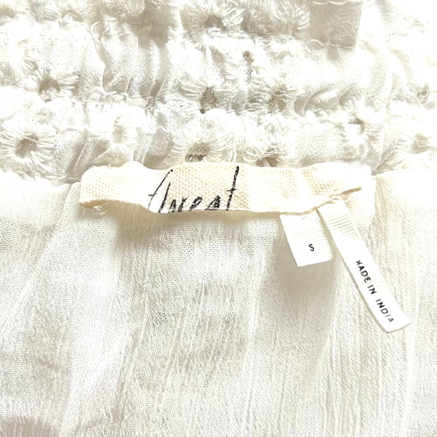 Top Short Sleeve By Floreat In White, Size: S