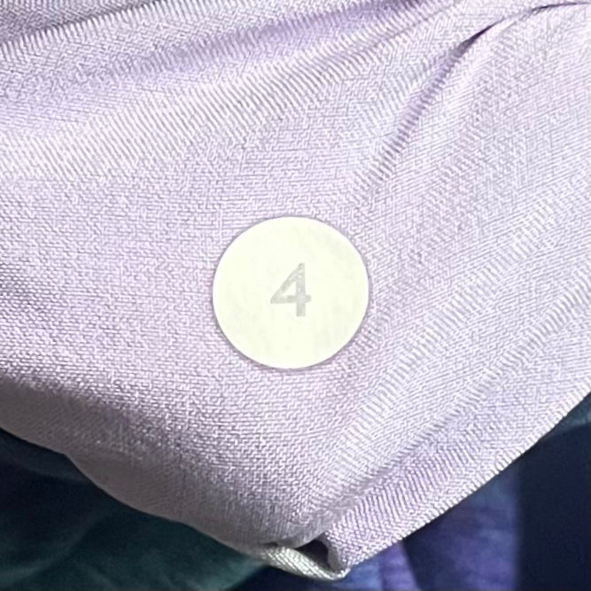 Athletic Shorts By Lululemon In Green & Purple, Size: 4