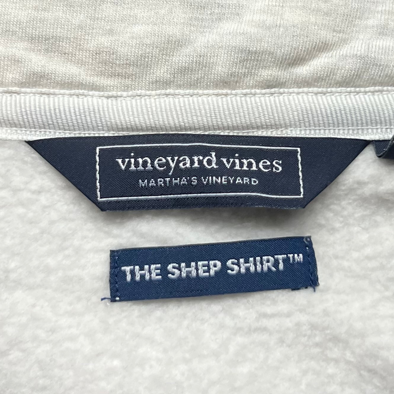Sweatshirt Collar By Vineyard Vines In Grey, Size: Xl