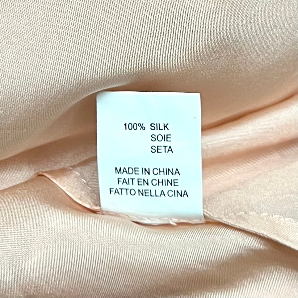 Dress Designer By Halston In Peach, Size: S