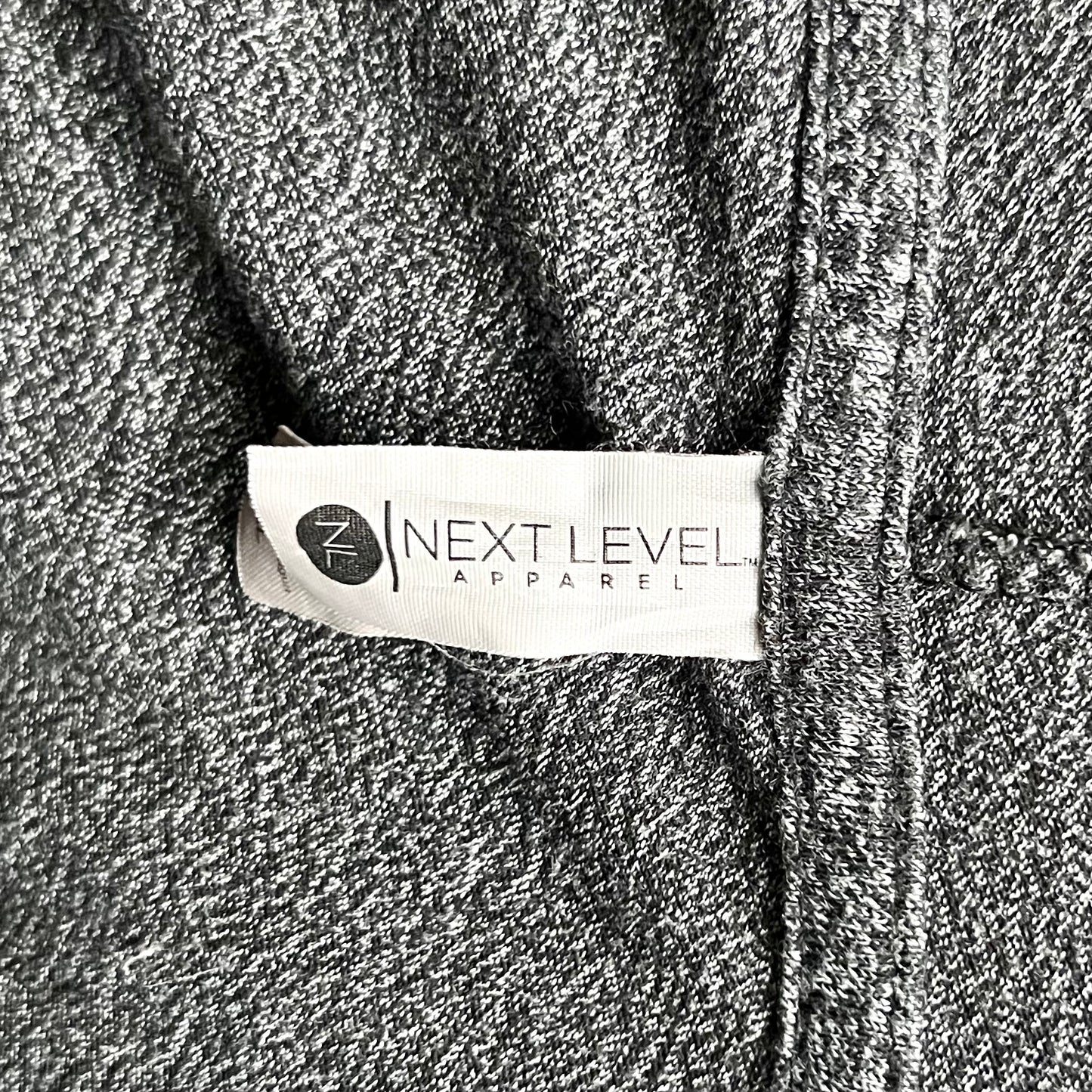 Athletic Top Short Sleeve By Next Level In Grey, Size: Xl