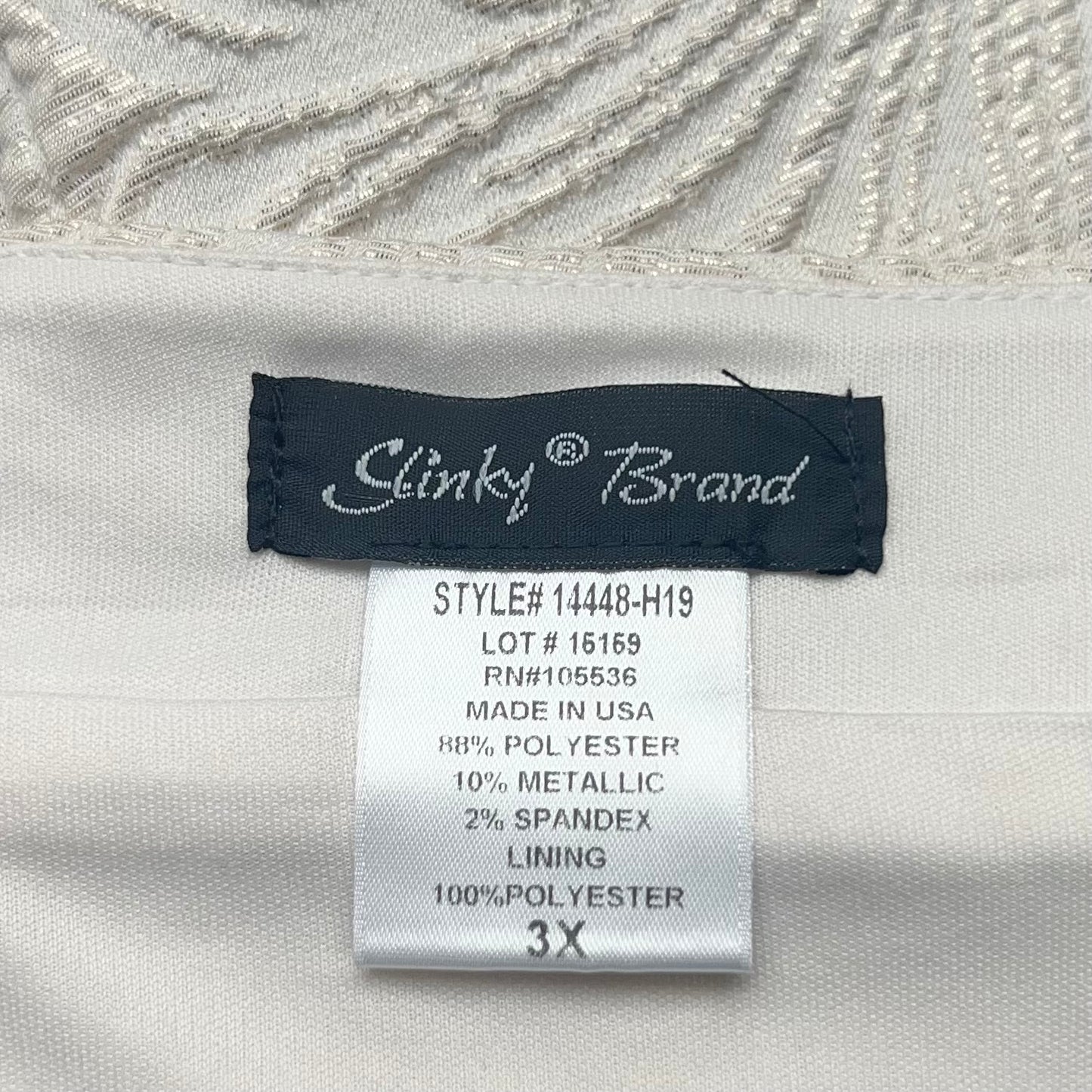 Skirt Mini & Short By Slinky Brand In Cream, Size: 3x