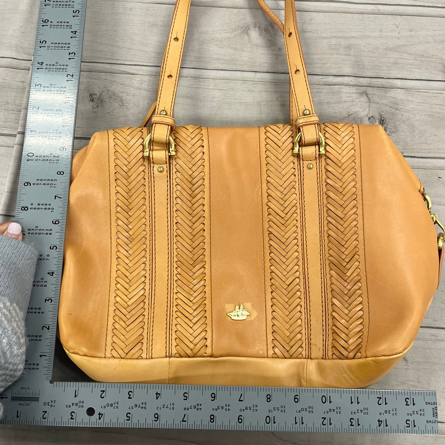 Handbag Designer By Brahmin, Size: Medium