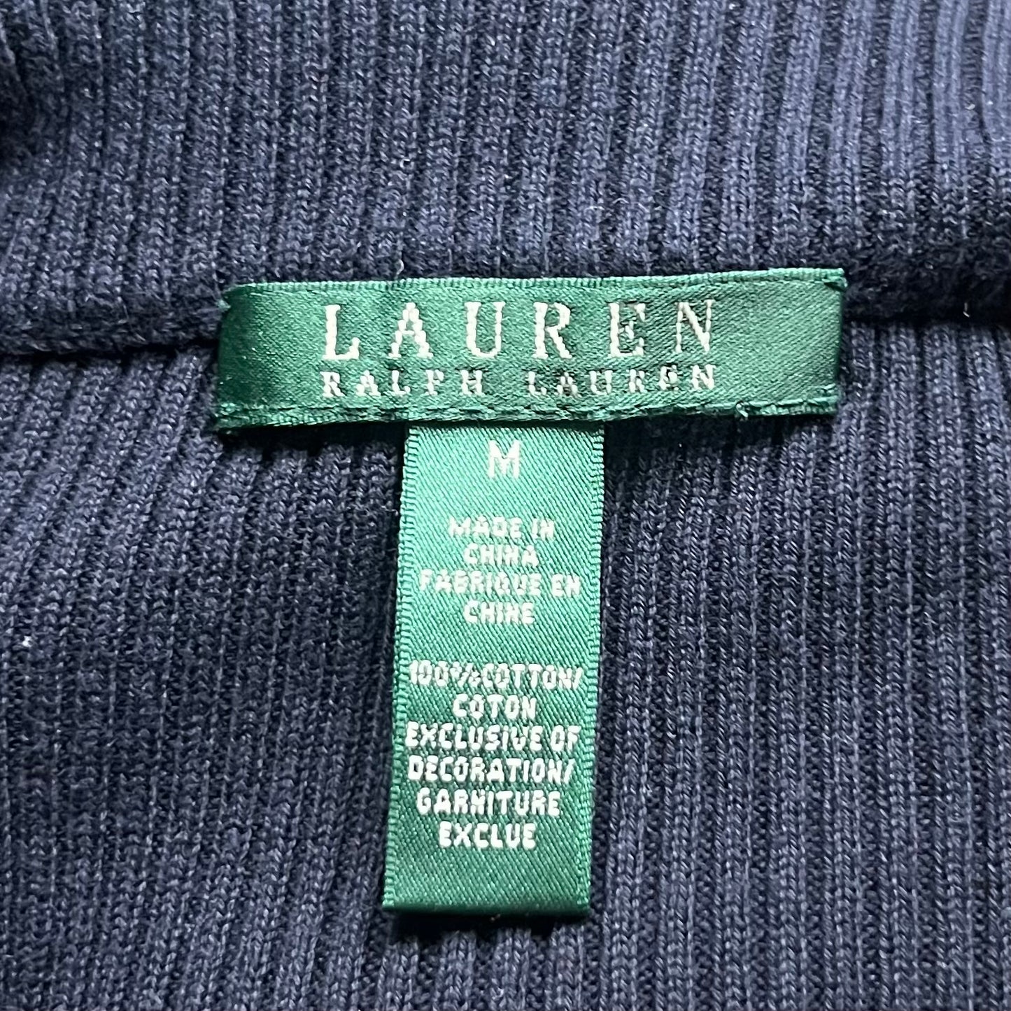Sweater By Lauren By Ralph Lauren In Navy, Size: M