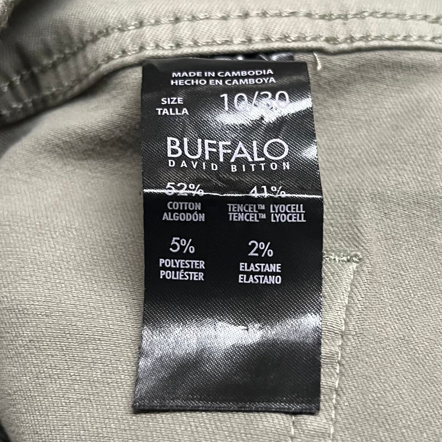 Jeans Wide Leg By Buffalo David Bitton In Green Denim, Size: 10