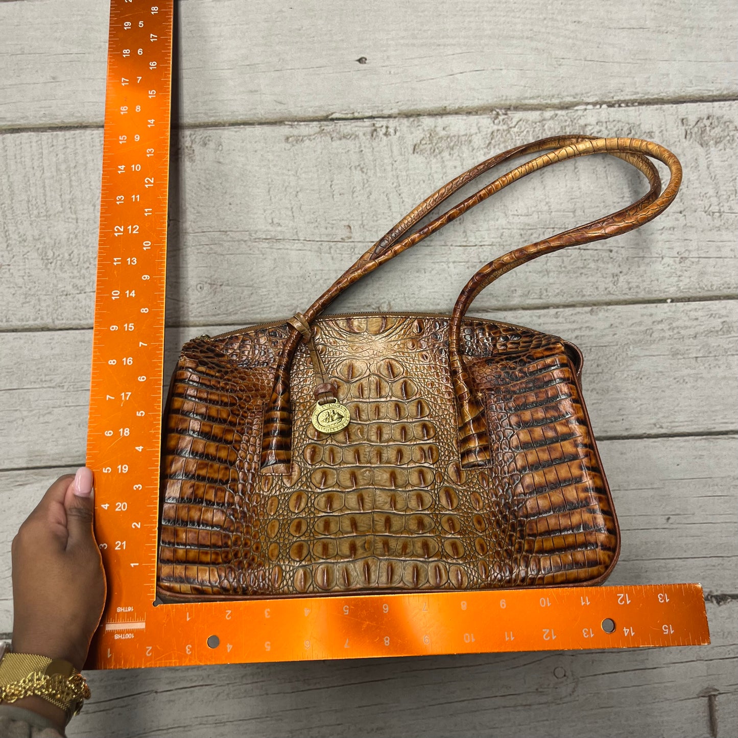 Handbag Designer by Brahmin In Brown, Size: Medium