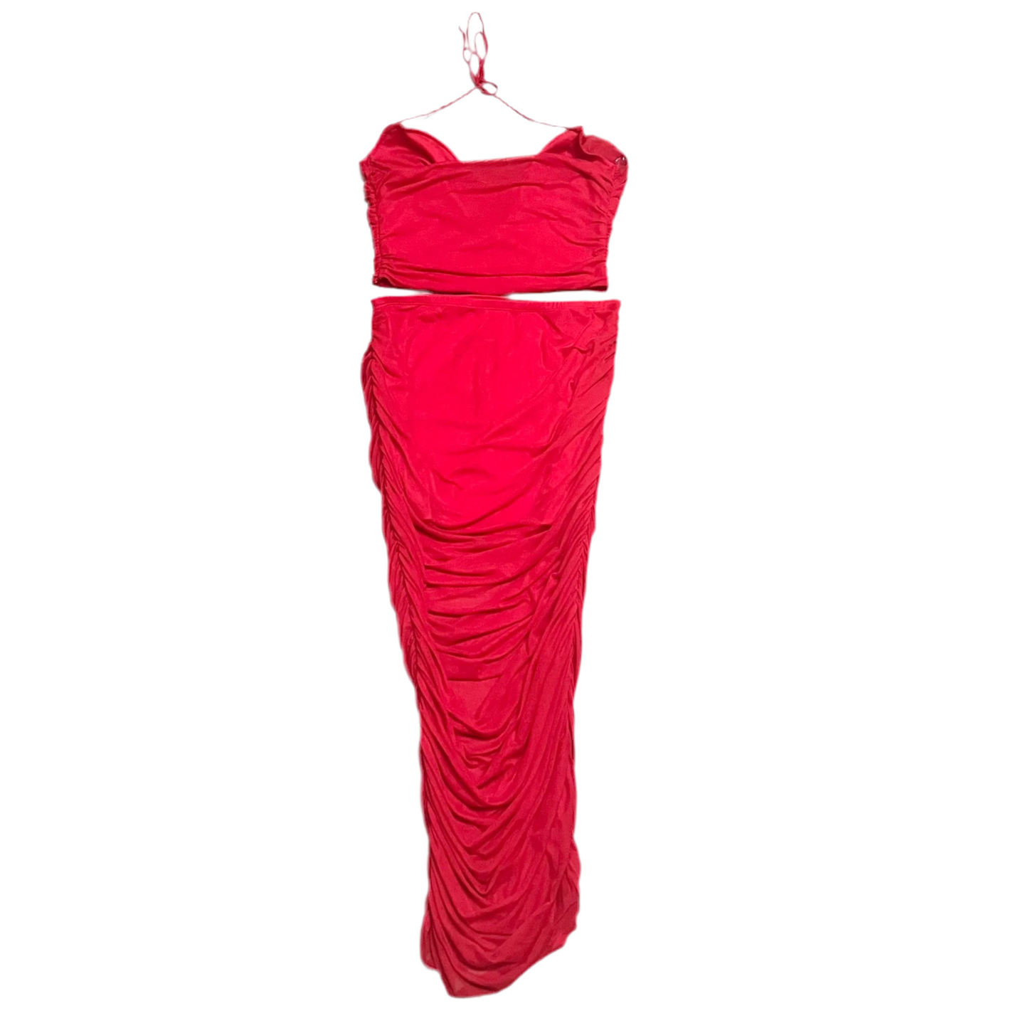 Skirt Set 2pc By Fashion Nova In Red, Size: 2x