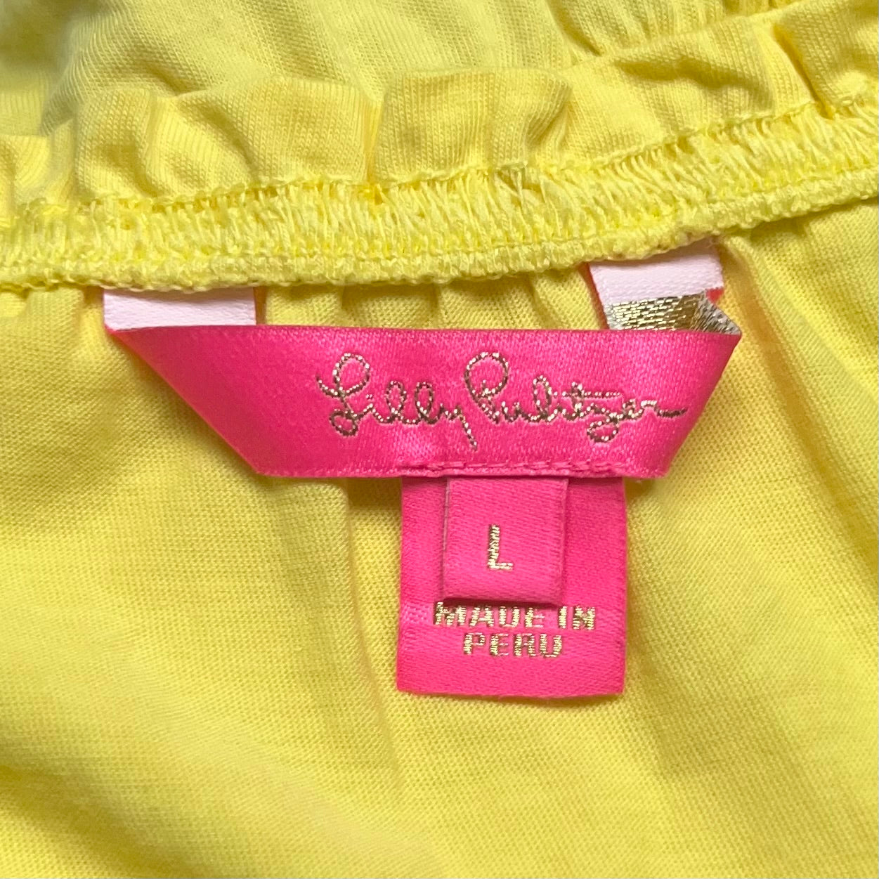 Top Sleeveless Designer By Lilly Pulitzer In Yellow, Size: L