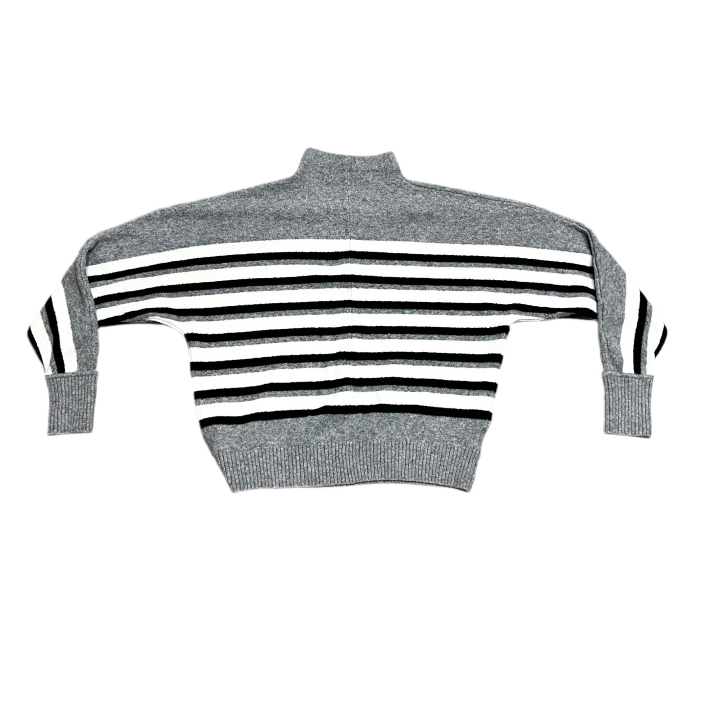 Sweater By Loft In Grey & White, Size: S