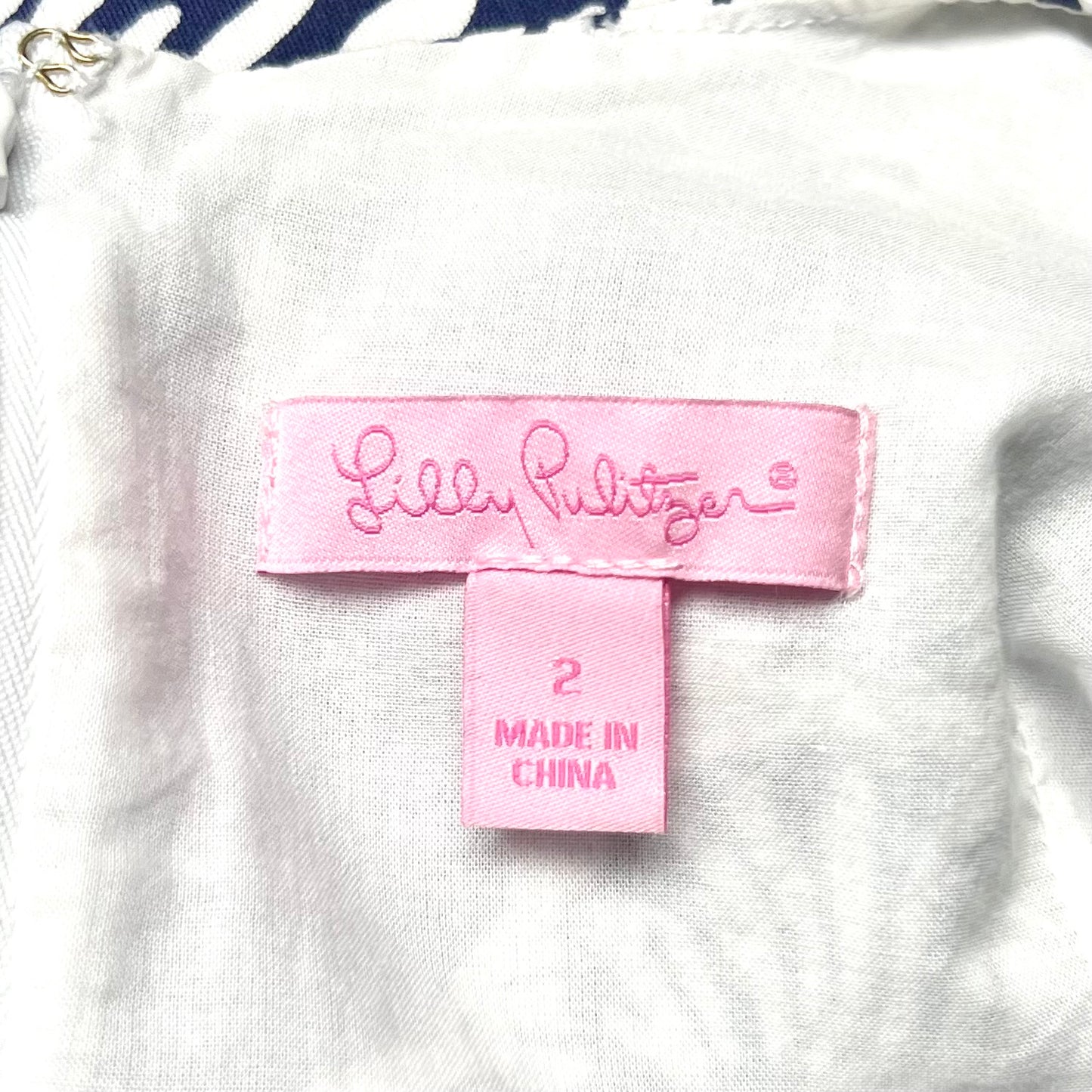 Dress Casual Short By Lilly Pulitzer In Blue & White, Size: Xs