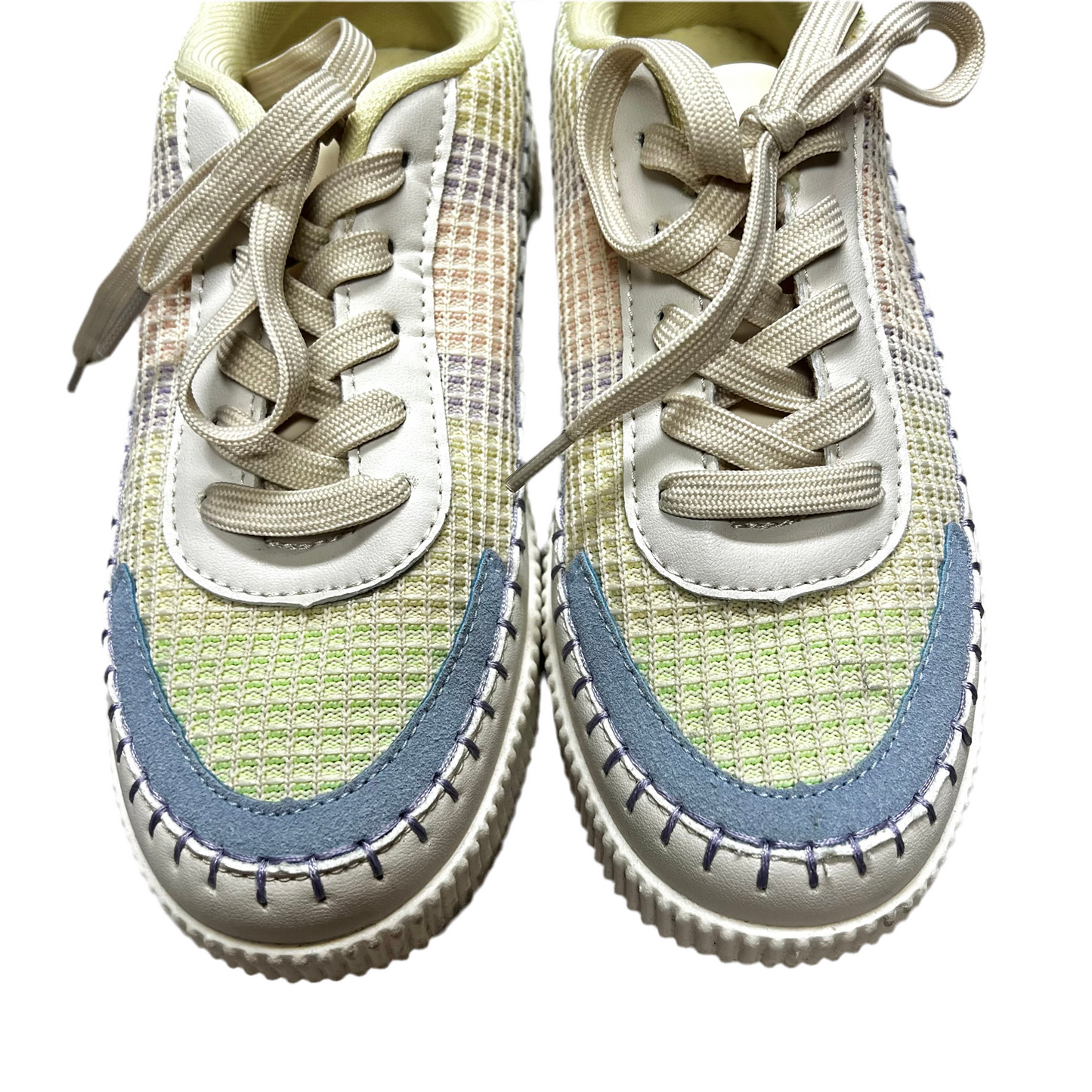 Shoes Sneakers By Nicole Miller In Blue & White, Size: 7.5