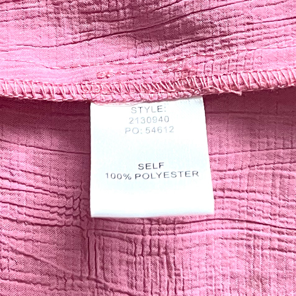 Top Short Sleeve By Current Air In Pink, Size: M