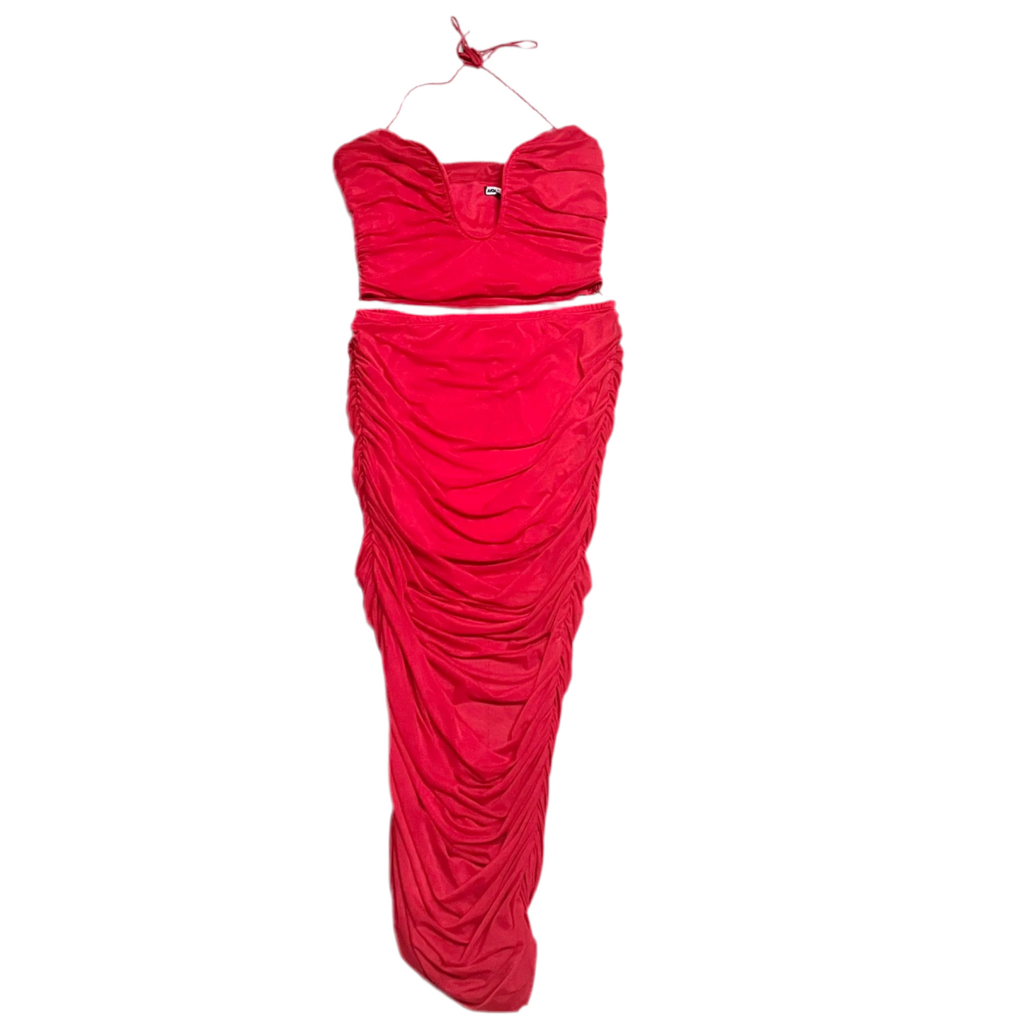 Skirt Set 2pc By Fashion Nova In Red, Size: 2x