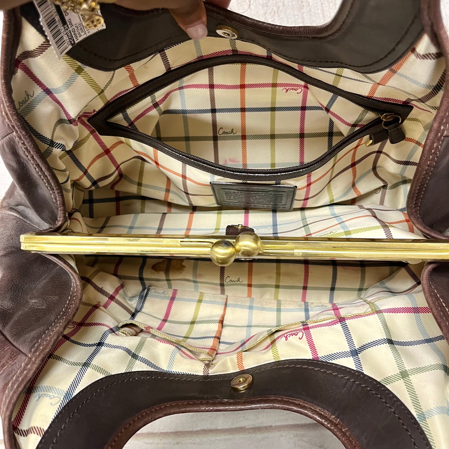 Handbag Designer By Coach, Size: Large