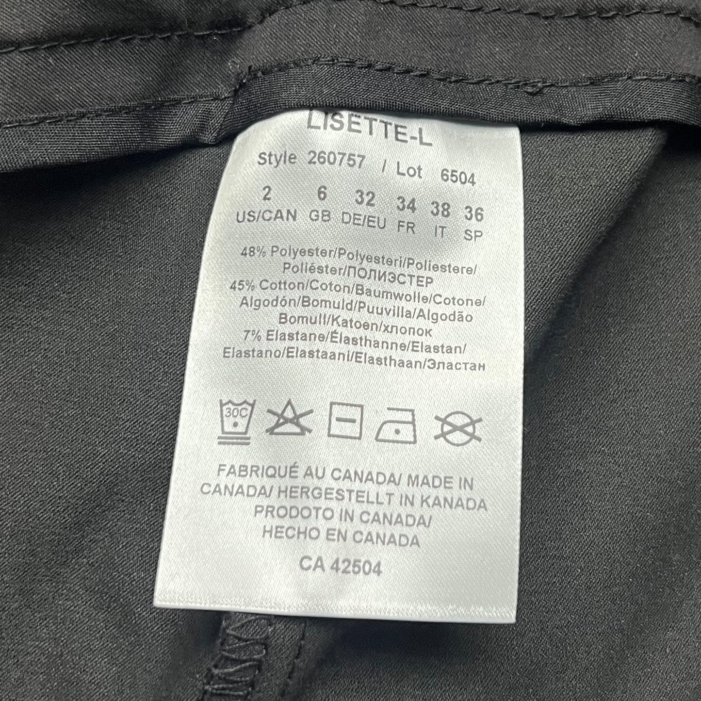 Pants Other By Lisette Montreal In Black, Size: 2