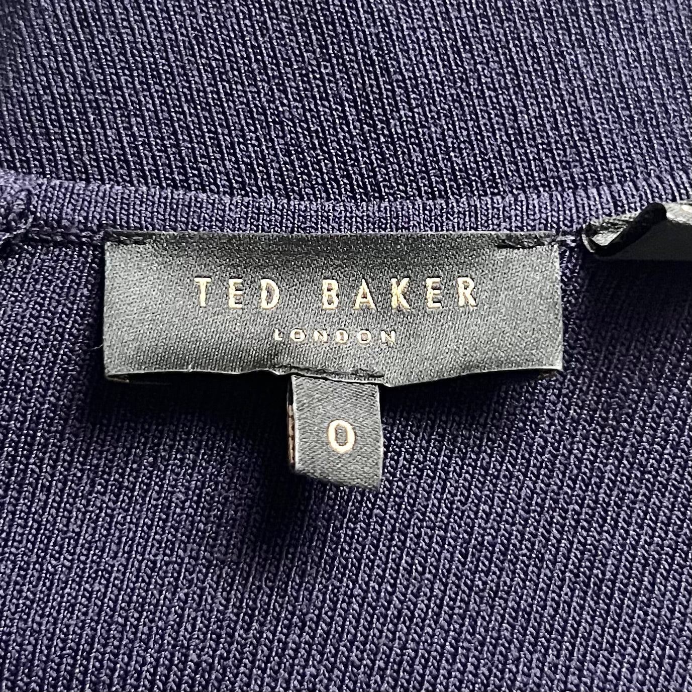 Dress Party Midi By Ted Baker In Navy, Size: Xs