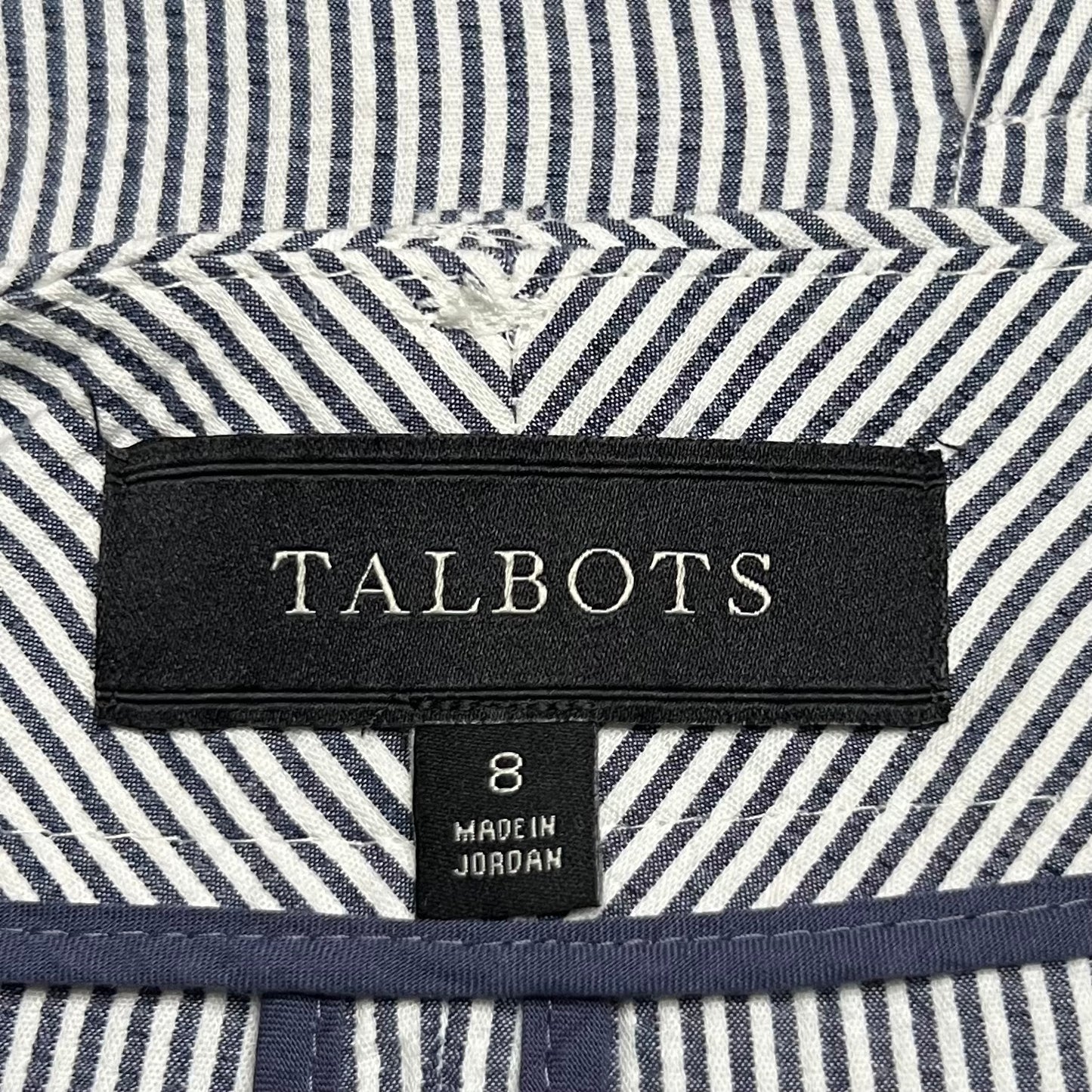 Skirt Midi By Talbots In Striped Pattern, Size: 8