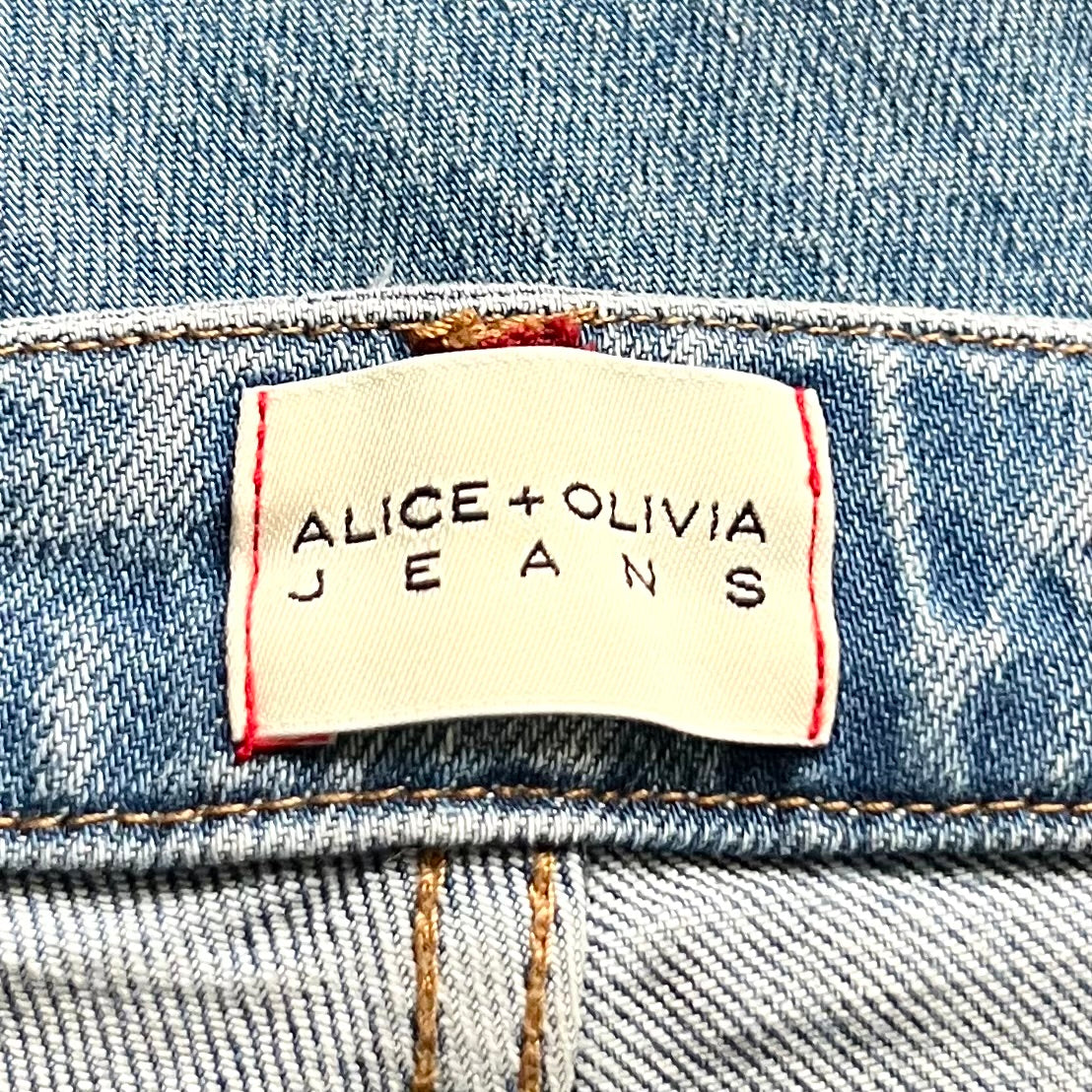 Jeans Designer By Alice + Olivia In Blue & Red, Size: 0