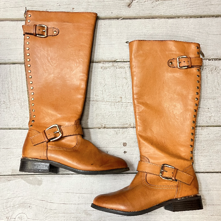 Boots Mid-calf Heels By Steve Madden Size: 6