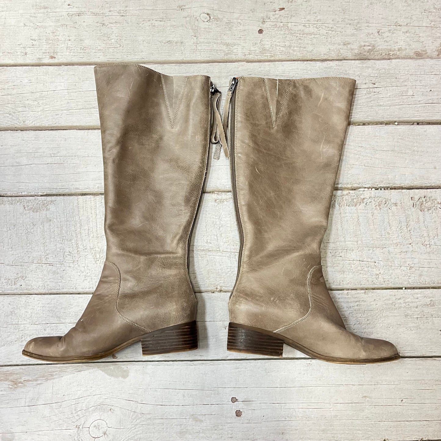 Boots Knee Heels By Lucky Brand Size: 8.5