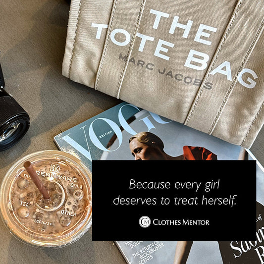 New designer bag, iced coffee and a magazine to treat yourself