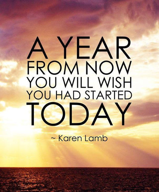A year from now, you will wish you had started today quote