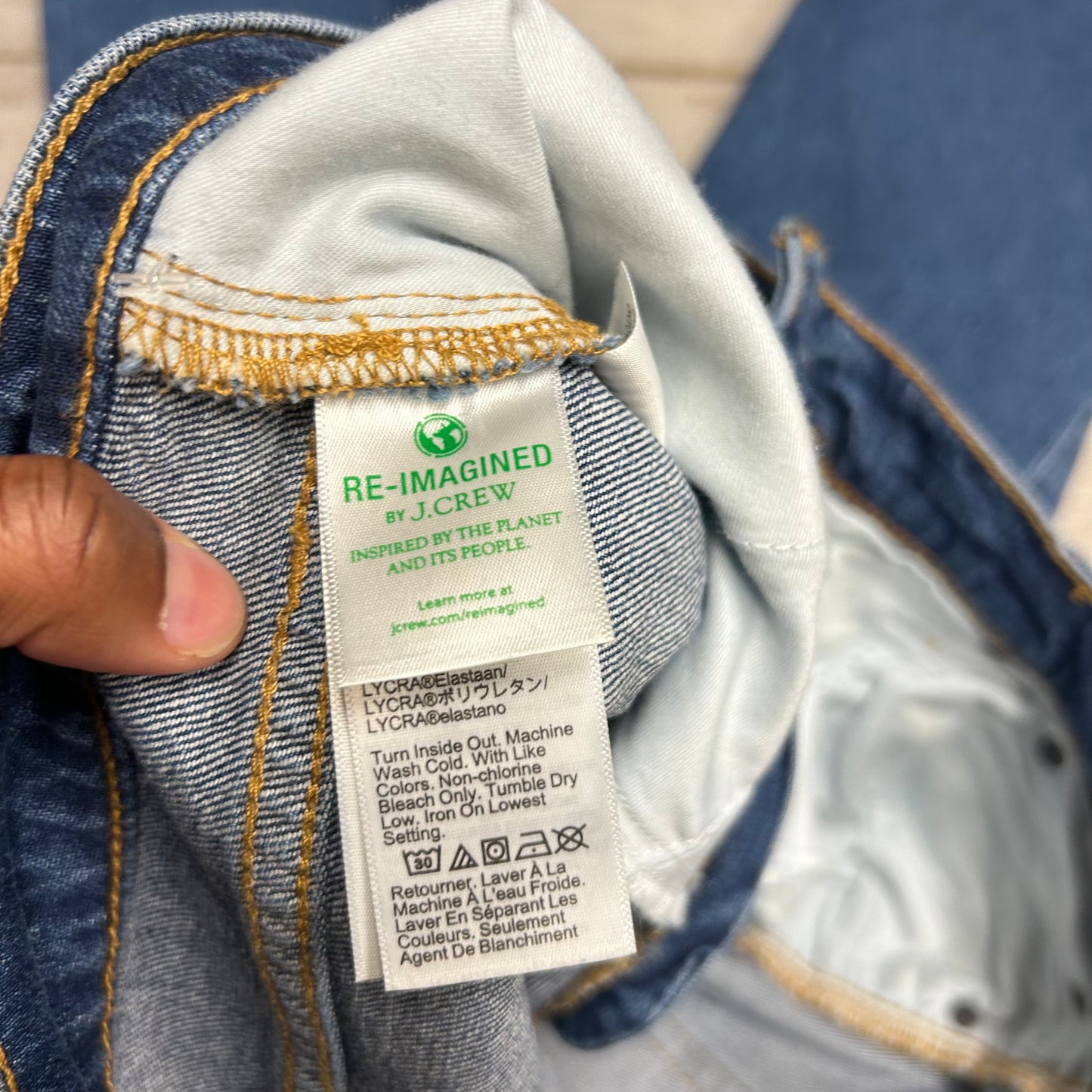 Jeans Boot Cut By J. Crew In Blue Denim, Size: 8