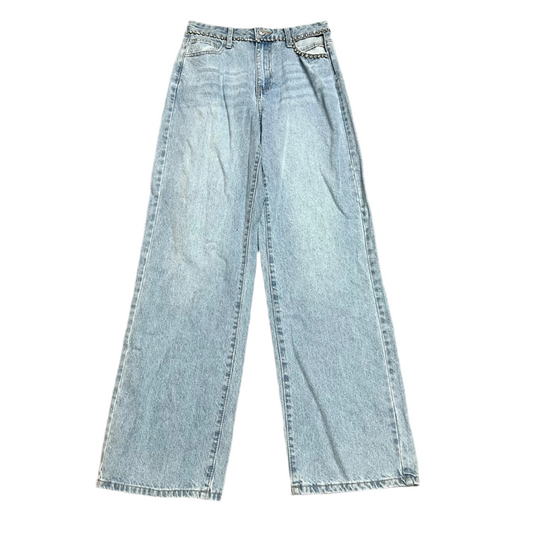 Jeans Wide Leg By Forever 21 In Blue Denim, Size: 2