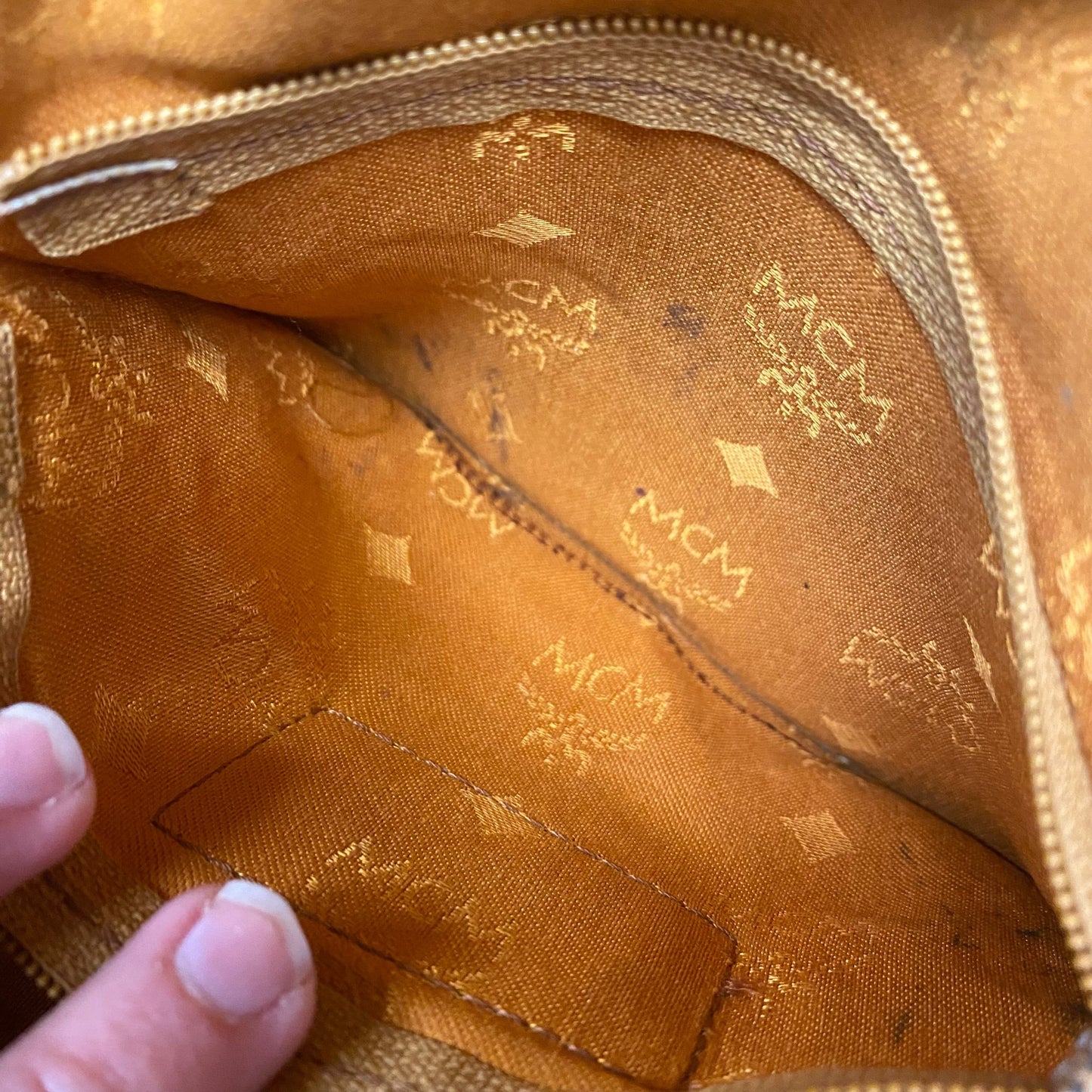 Crossbody Luxury Designer By Mcm, Size: Medium