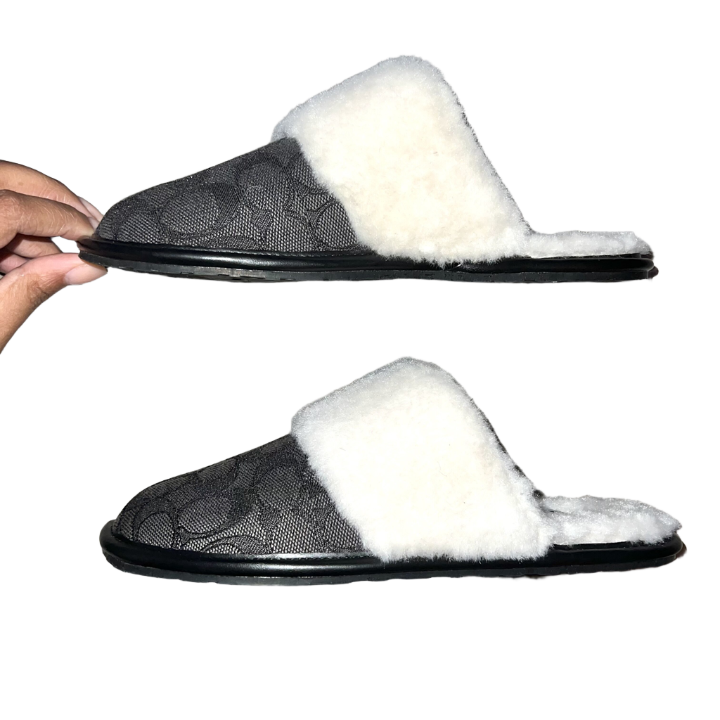 Slippers Designer By Coach, Size: 5