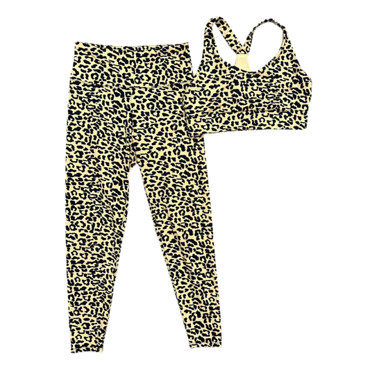 Athletic Pants 2pc By Kyodan In Leopard Print, Size: M