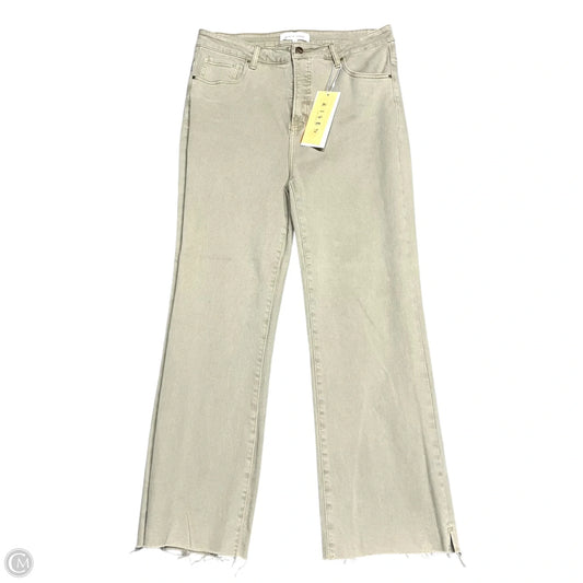 Jeans Flared By Risen In Tan, Size: 16