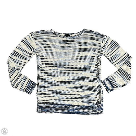Sweater By Talbots In Blue & White, Size: S