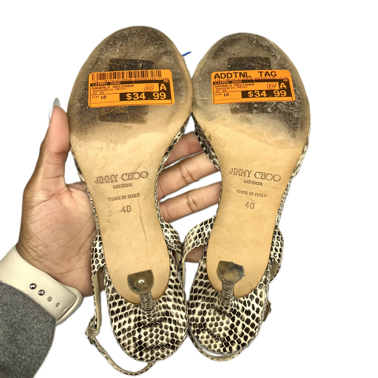 Sandals Designer By Jimmy Choo  Size: 10
