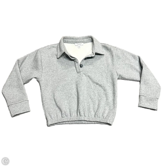 Sweatshirt Crewneck By Ann Taylor In Grey, Size: Xsp