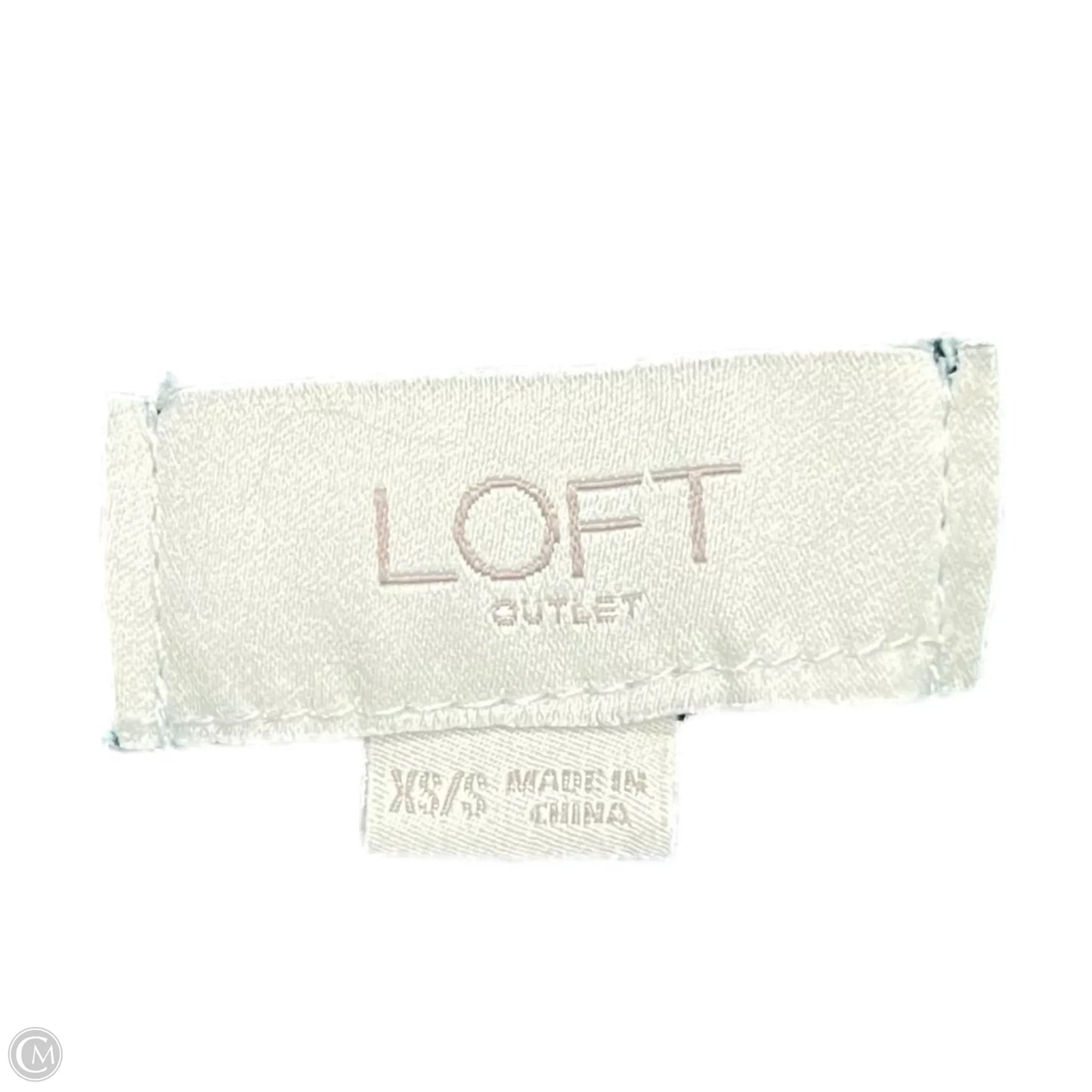 Sweater Short Sleeve By Loft In Green, Size: Xs