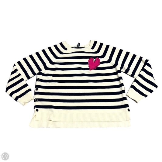 Sweater By Aqua In Black & White, Size: Xs