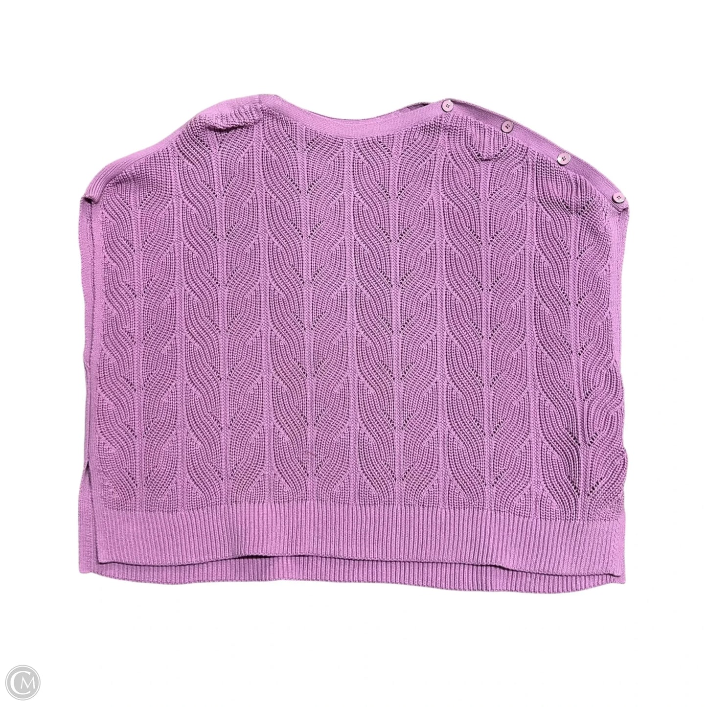Sweater Short Sleeve By Talbots In Purple