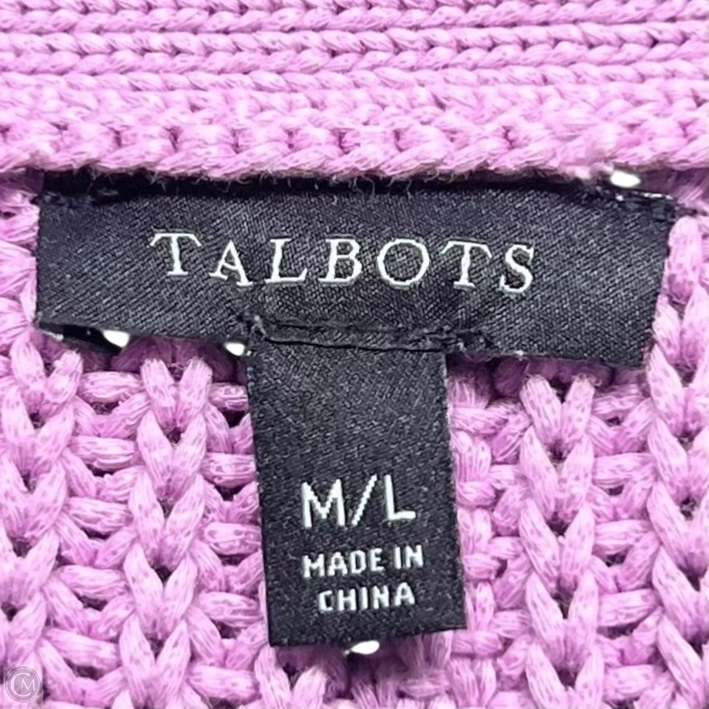 Sweater Short Sleeve By Talbots In Purple
