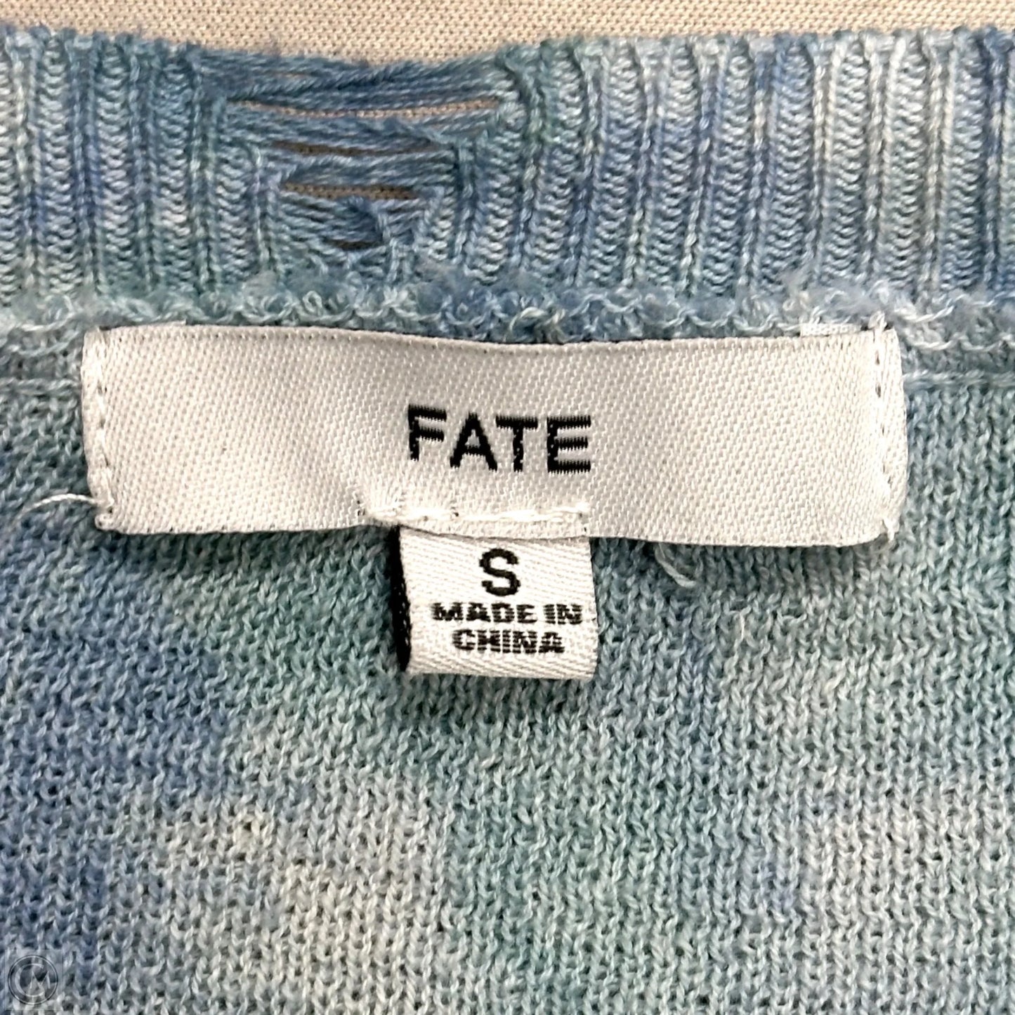 Sweater By Fate In Blue & Grey, Size: S