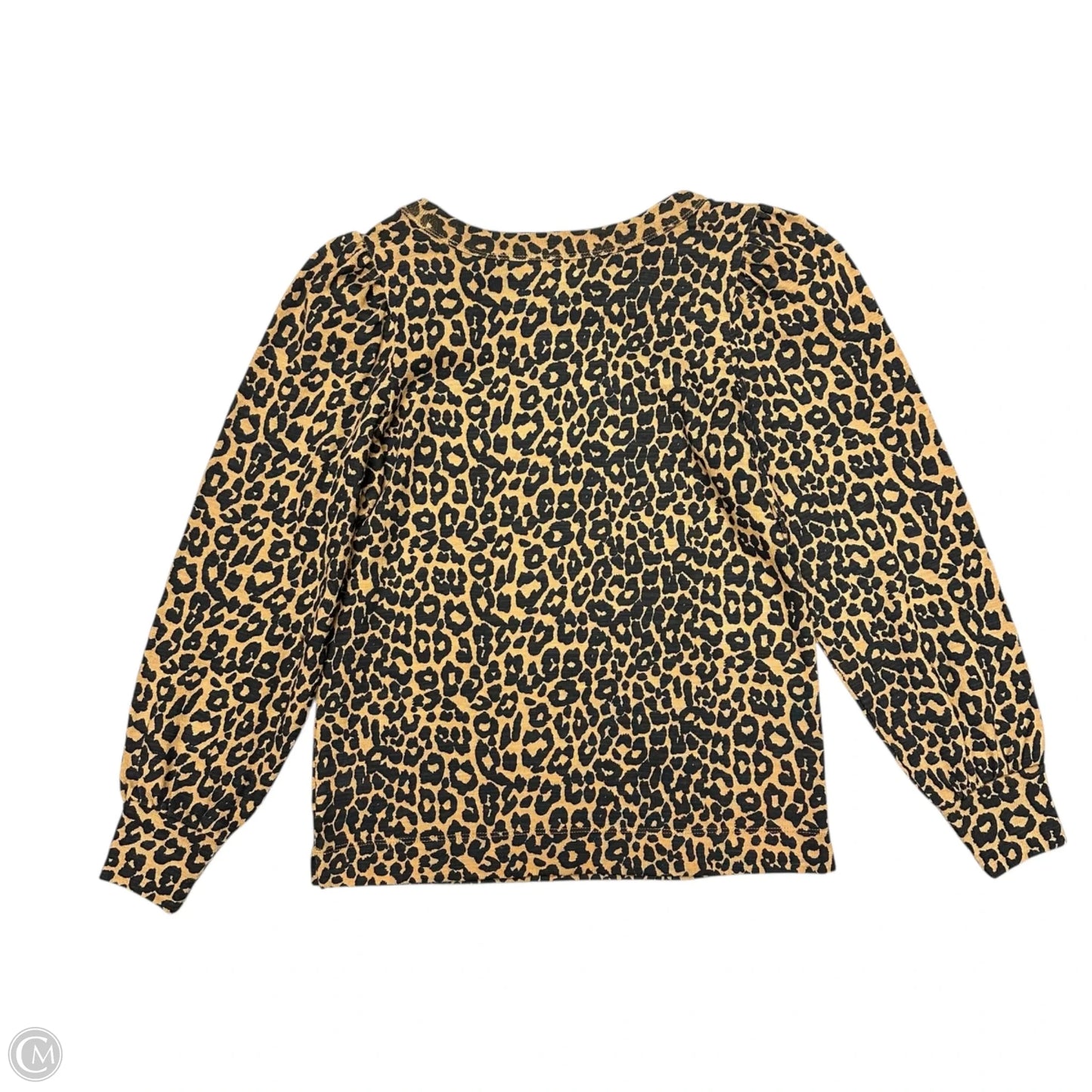 Top Long Sleeve By Loft In Leopard Print, Size: Xs