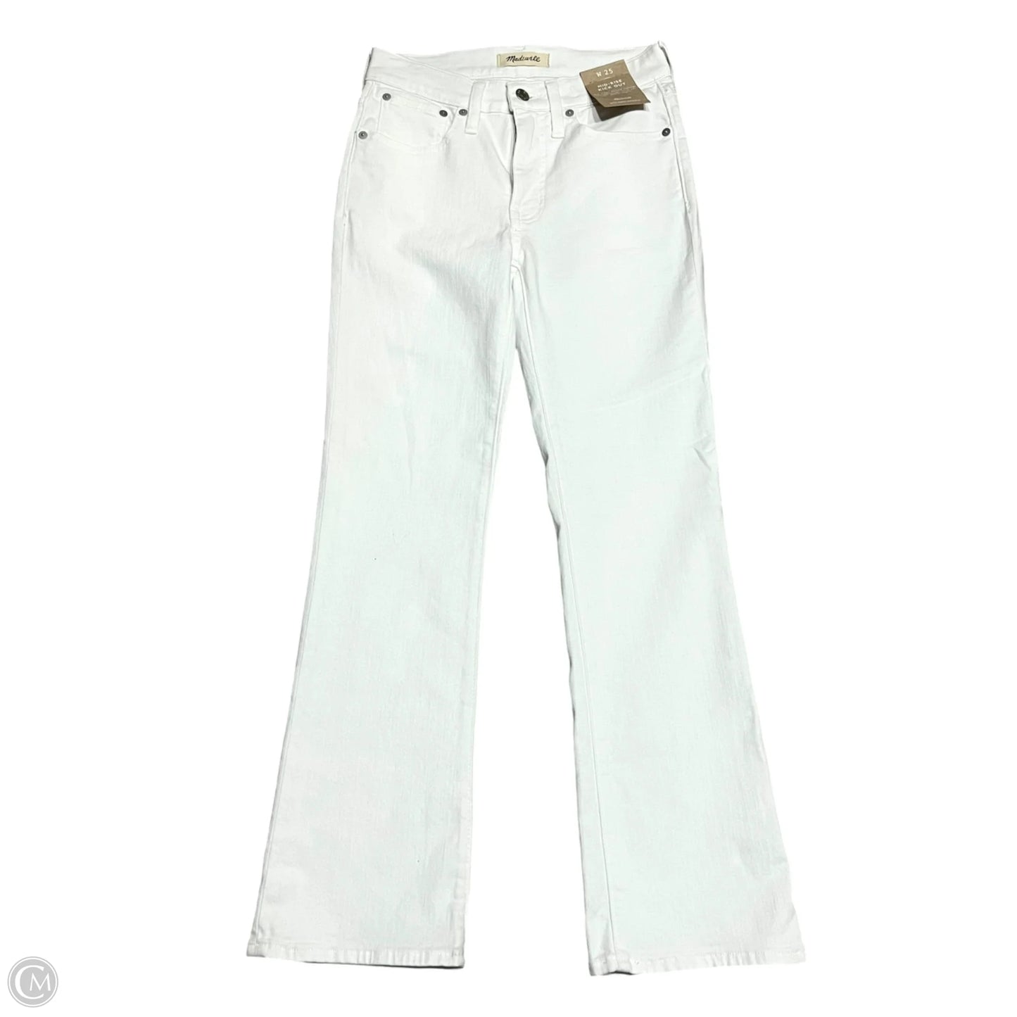 Jeans Straight By Madewell In White Denim, Size: 0