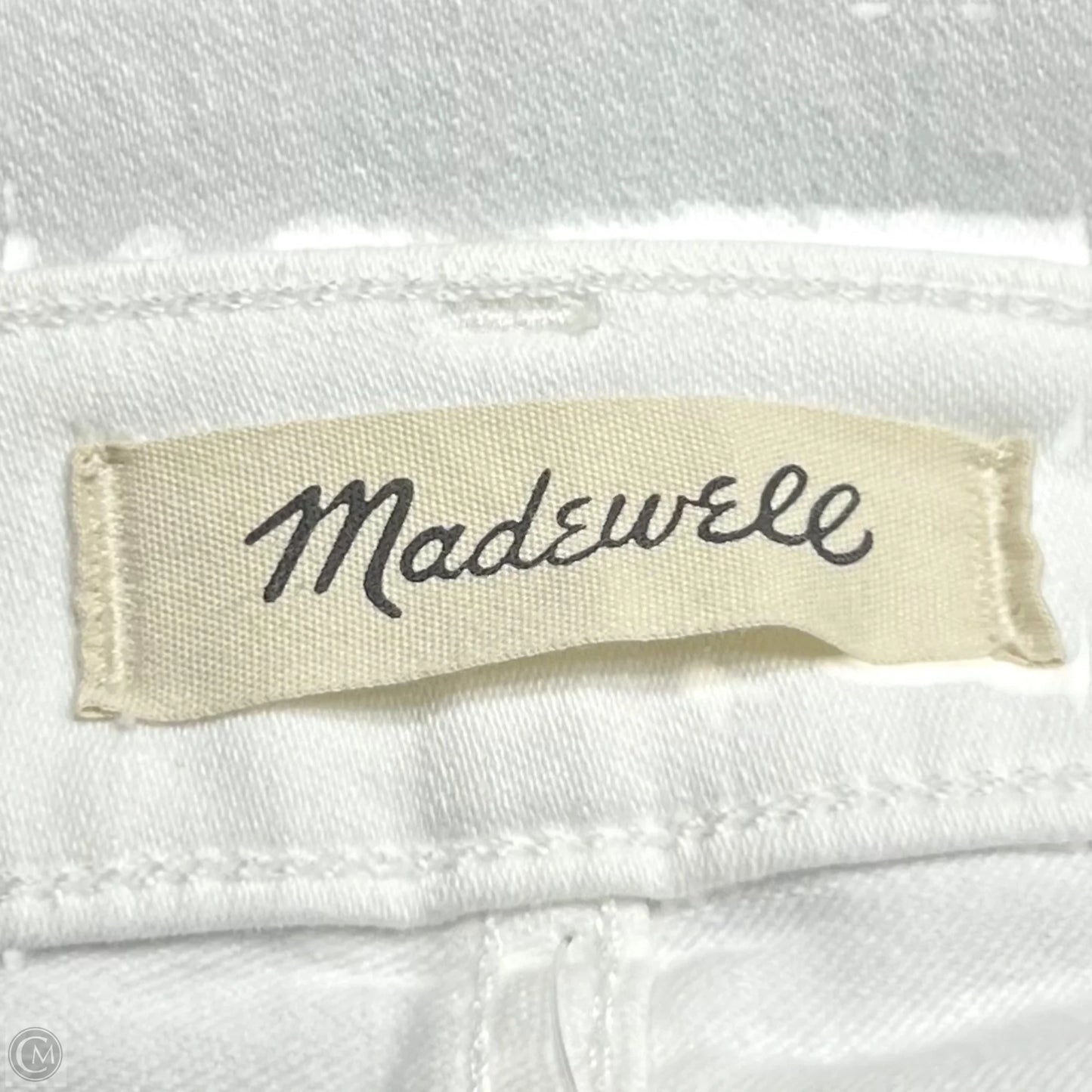 Jeans Straight By Madewell In White Denim, Size: 0