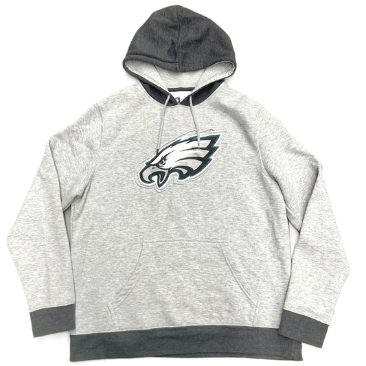 Sweatshirt Hoodie By Nfl In Green & Grey, Size: Xl