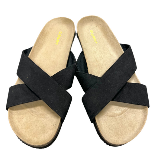 Sandals Flats By Old Navy In Black, Size: 10