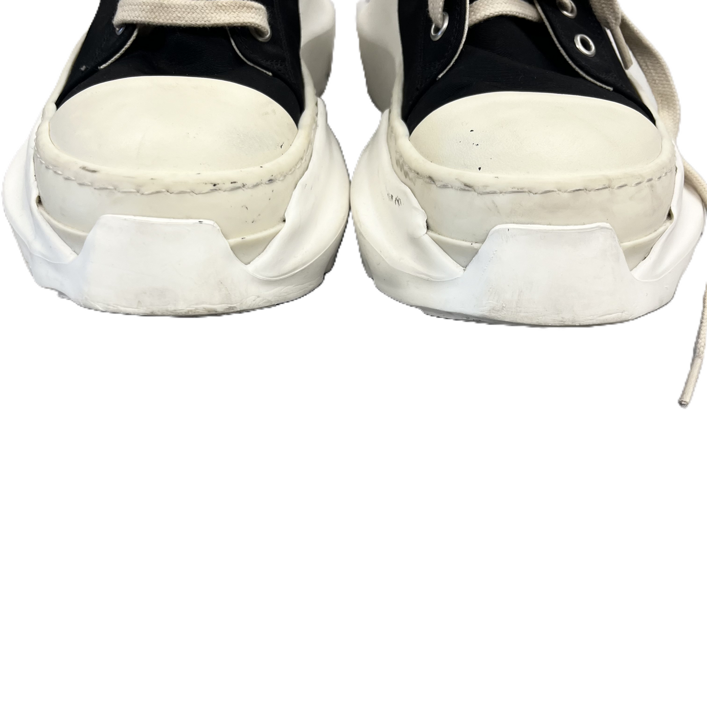 Shoes Luxury Designer By Rick Owens In Black White, Size: 8.5