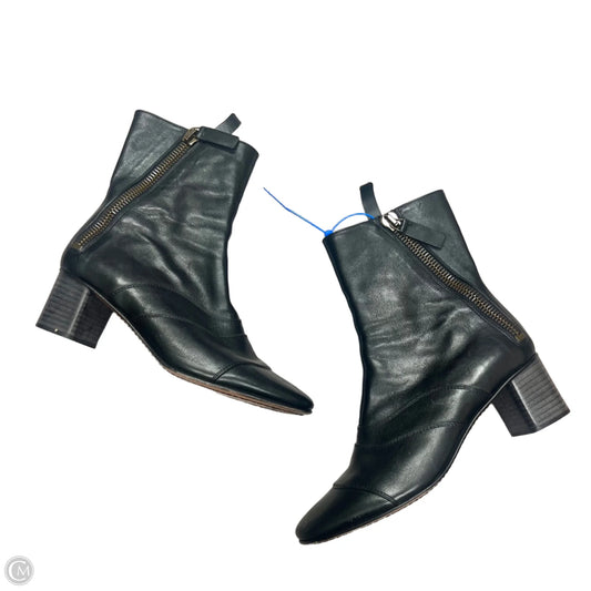 Boots Luxury Designer By Chloe In Black, Size: 8.5