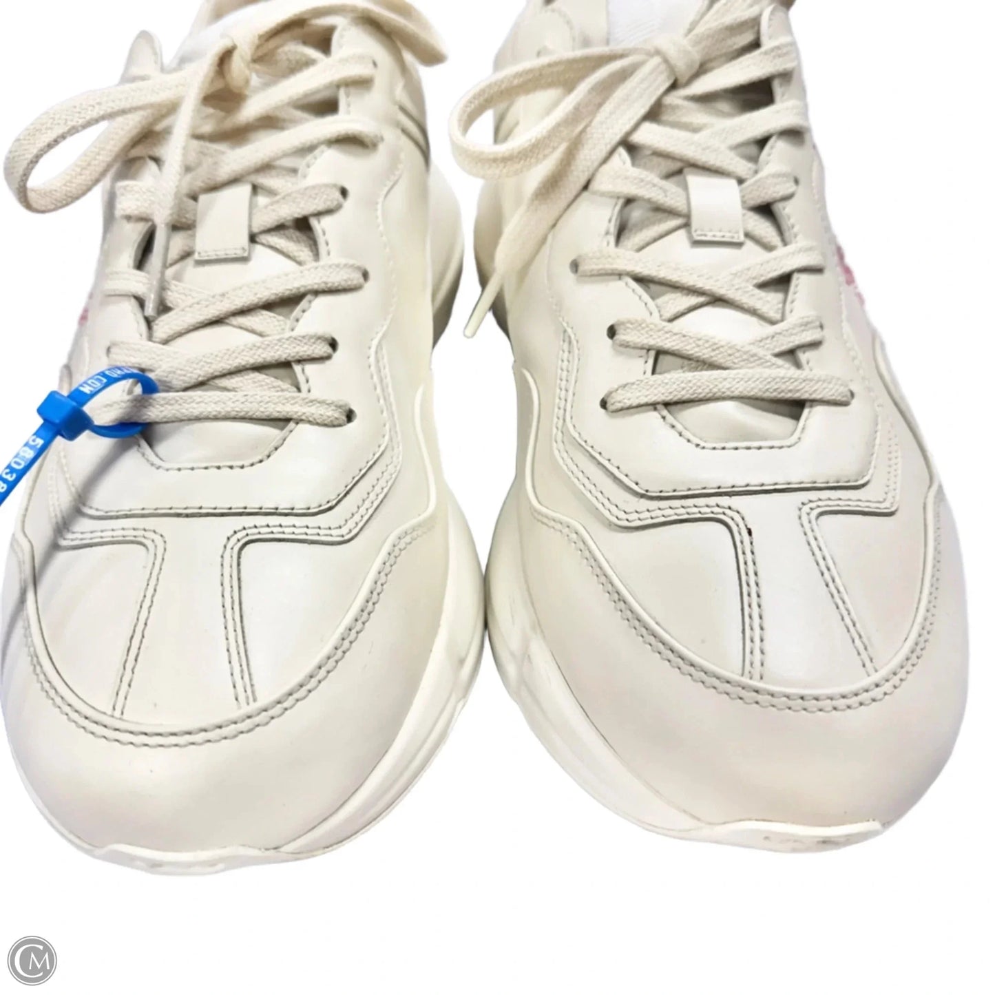 Shoes Luxury Designer By Gucci In White, Size: 11.5